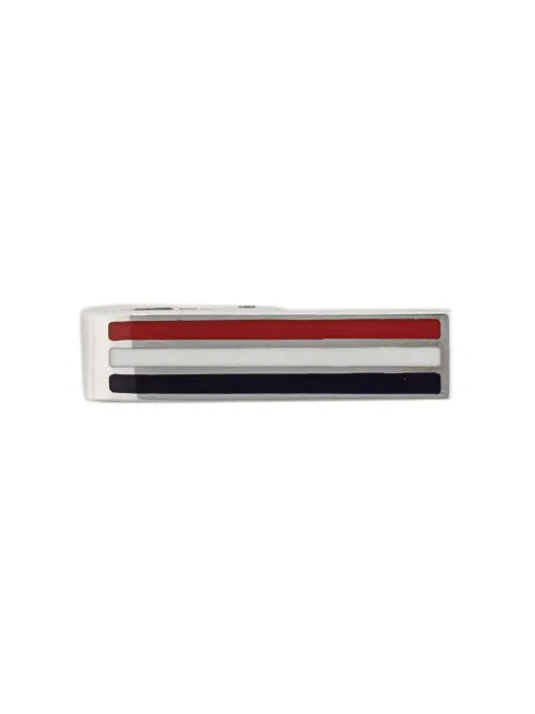 Thom Browne RWB-stripe tie bar White MZT008A00002