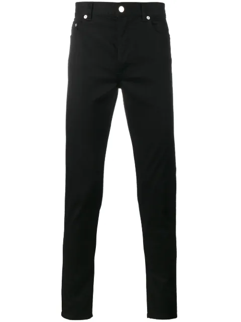 Givenchy Star Embroidered Skinny Jeans Black 17F1012476