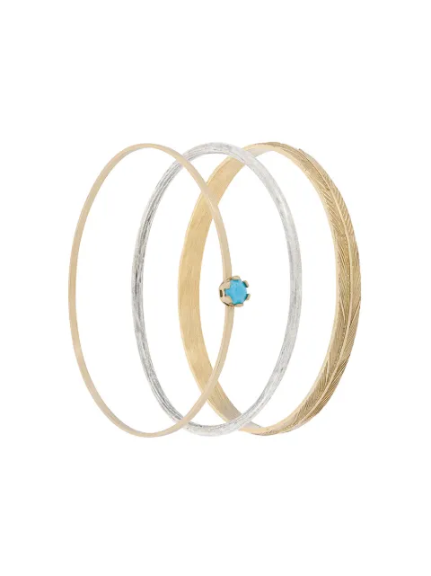 Iosselliani Puro set of three bangles Grey P131