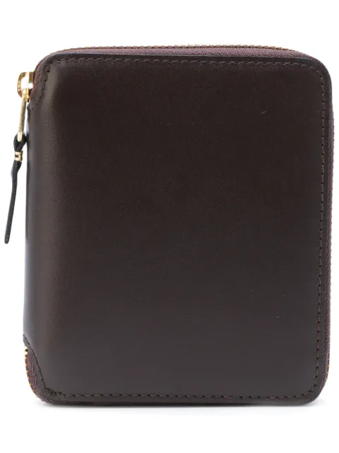 Comme Des Garçons Wallet zip-around leather wallet Brown SA2100