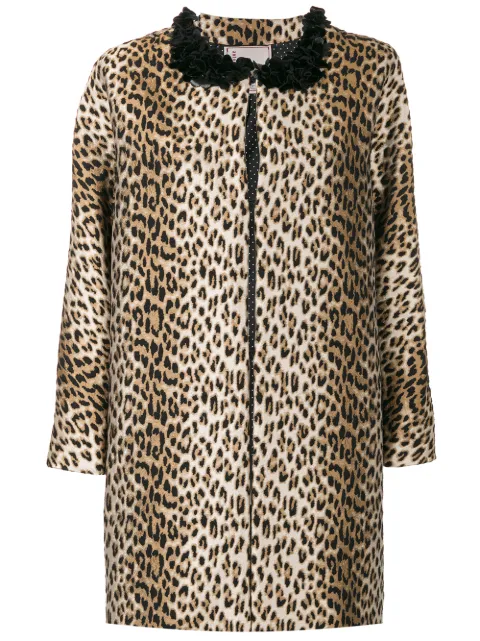 Antonio Marras leopard printed coat Brown LB8012D10