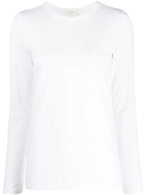 rag & bone slim-fit longsleeved T-shirt White W275C51CH0
