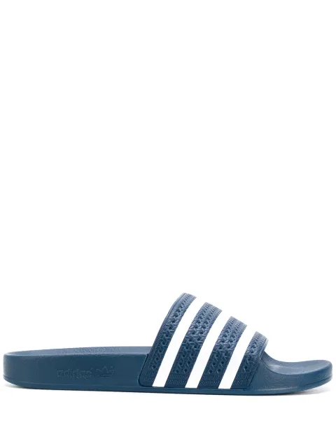 adidas Adilette striped-strap slides Blue 288022