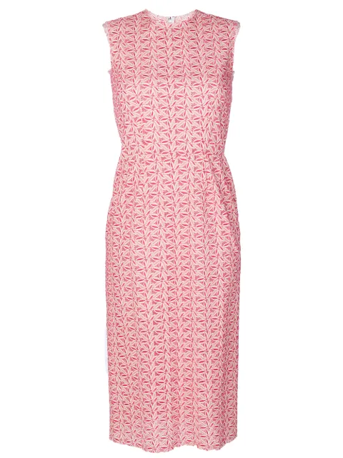 Comme Des Garçons Pre-Owned lace sleeveless dress Pink CDG759