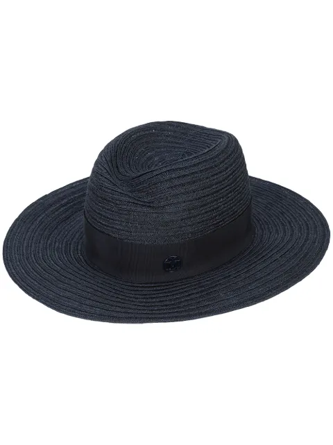 Maison Michel Virginie straw Fedora hat Blue 1001048002