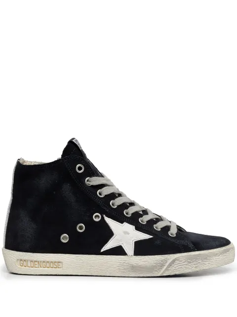 Golden Goose Francy suede high-top sneakers Blue GWF00113F000322