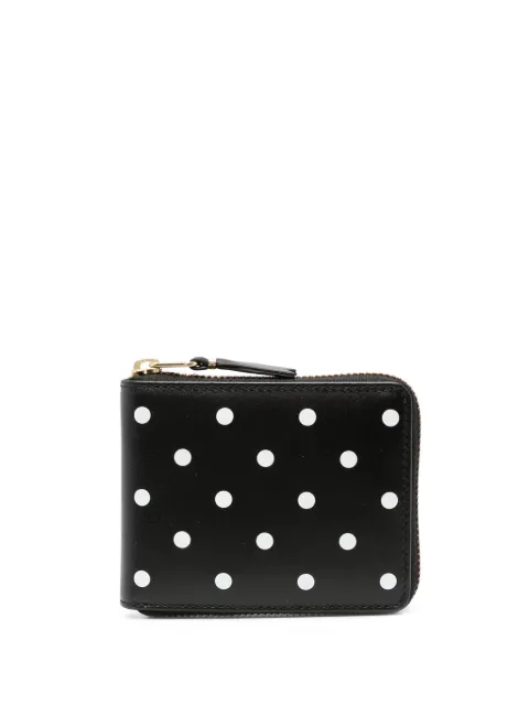 Comme Des Garçons Wallet polka dot printed wallet Black SA7100PD