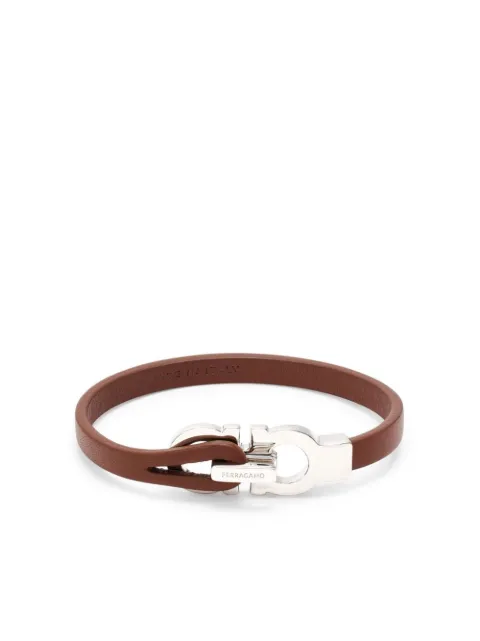 Ferragamo double Gancio bracelet Brown 676064