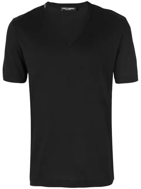 Dolce & Gabbana v-neck T-shirt Black G8HL7TFU7EQ