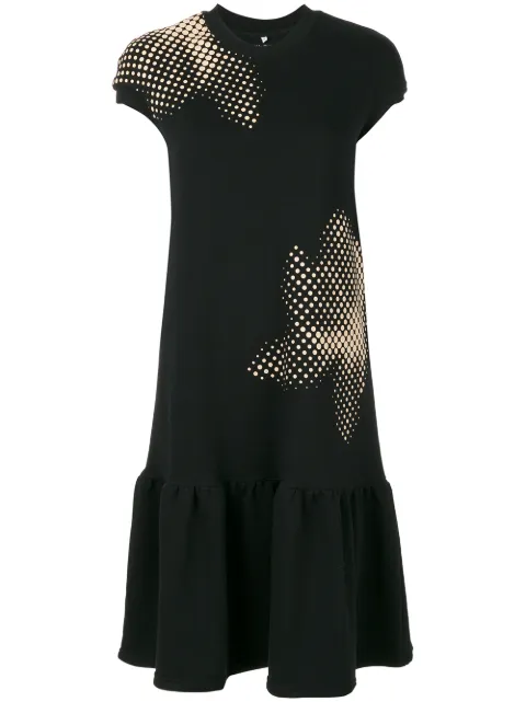 Ioana Ciolacu T-shirt drop waist dress Black ID14D04BLKDAISYDRESS