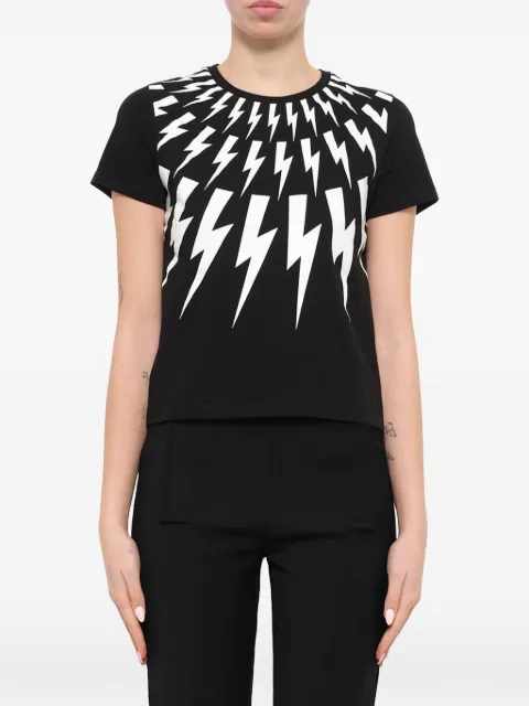 Neil Barrett lightning bolt T-shirt Black PNJT19OF557S