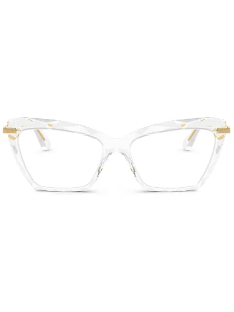Dolce & Gabbana Eyewear cat-eye glasses White DG50253133