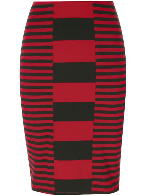 Jean Paul Gaultier Pre-Owned striped short skirt Black JPG1684
