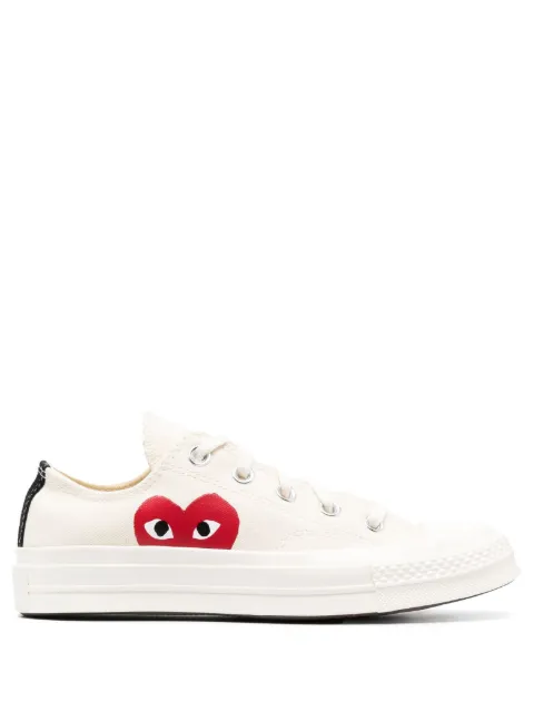 Comme Des Garçons Play x Converse heart logo canvas sneakers Neutrals AZK111001