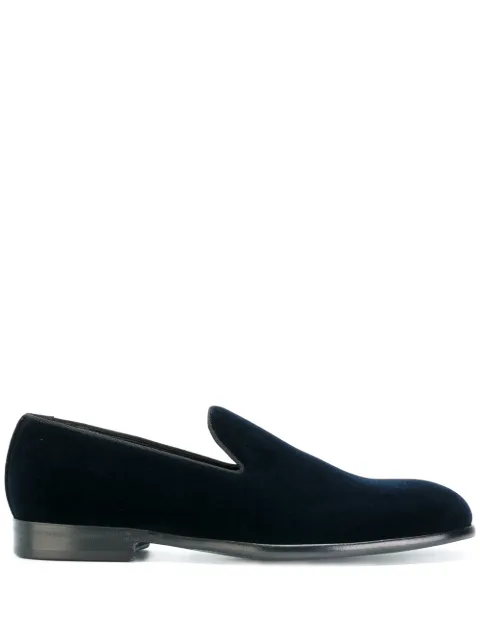 Dolce & Gabbana velvet slippers Blue A50073A6808