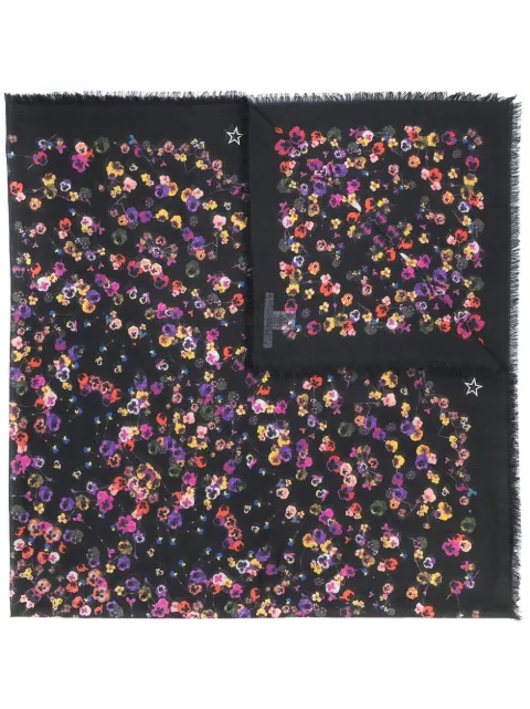 Givenchy night pansy print shawl Black BG02513862