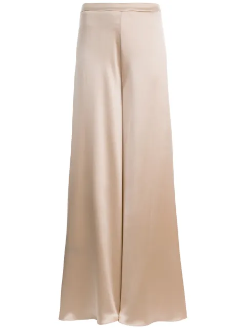 VOZ Charmeuse palazzo trousers Neutrals VB02B
