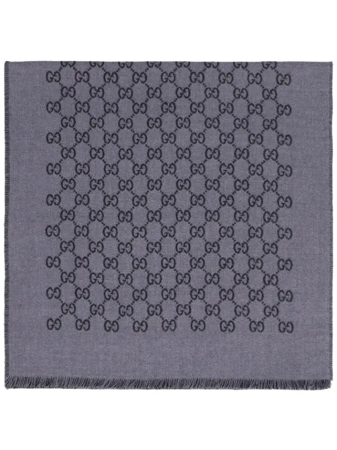 Gucci GG Supreme jacquard scarf Grey 3912464G200