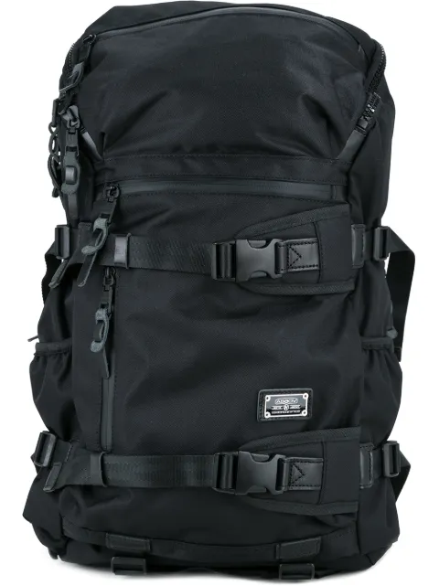 As2ov Cordura Dobby 305D round zip backpack Black 06140910