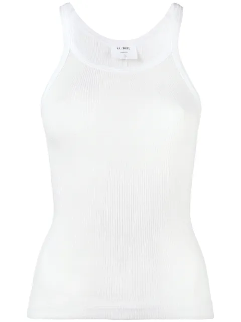 RE/DONE ribbed tank top White R242WTK1