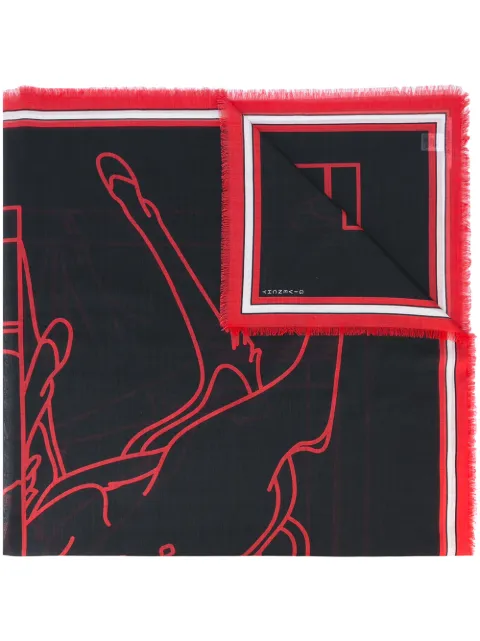 Givenchy Bambi print scarf Black BG02502862