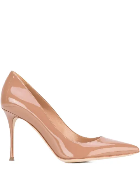 Sergio Rossi 100mm Godiva pumps Neutrals A43843MVIV01