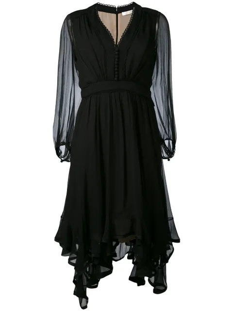 Chloé handkerchief hem dress Black 17ARO6517A001