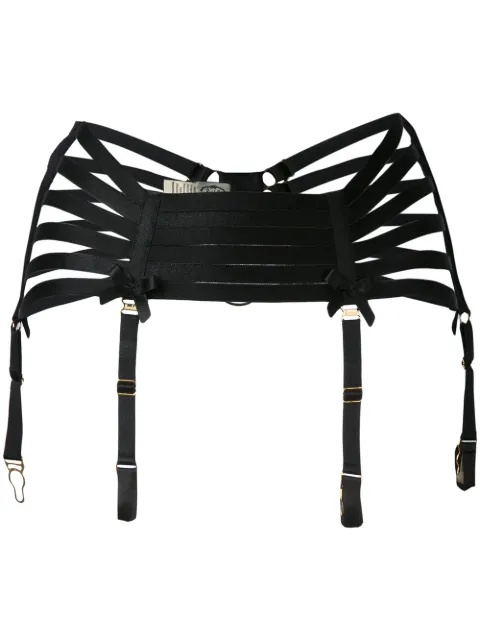 Bordelle webbed suspender Black WEBBEDSUSPENDER