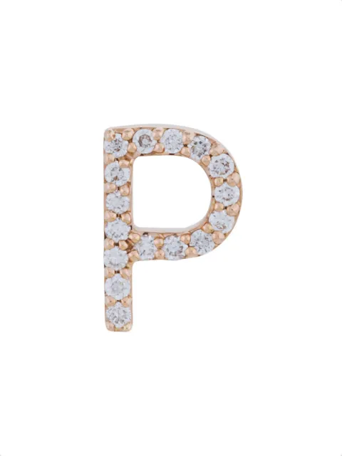 ALINKA 18kt rose gold diamond letter stud earring Metallic ZABR0034B812P18R20