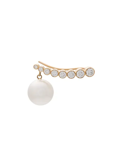 Sophie Bille Brahe Croissant Mer au Sud earring Metallic EA04CMSWHR