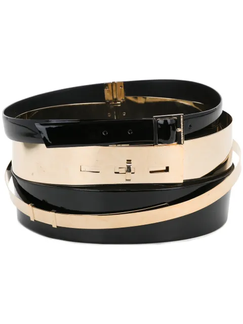 Alexandre Vauthier multi layer belt Black BELT4510122