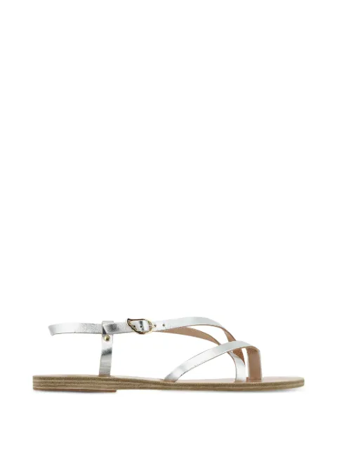 Ancient Greek Sandals Semele flat sandals Metallic SEMELEVACHETTA