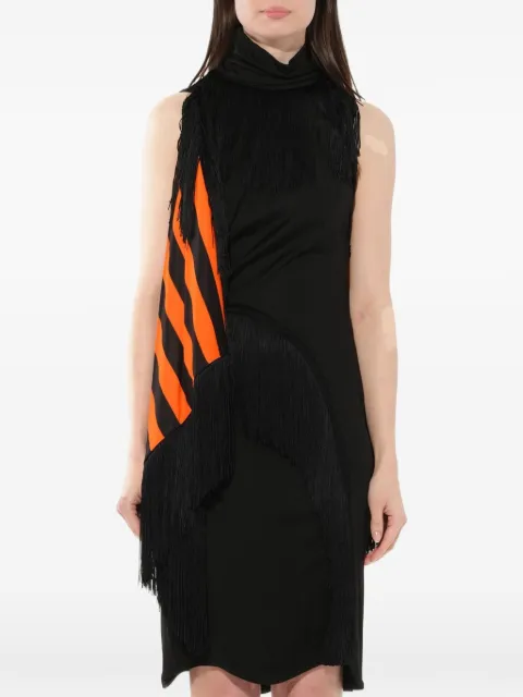 Givenchy fringed trim fitted dress Black 17U2703437