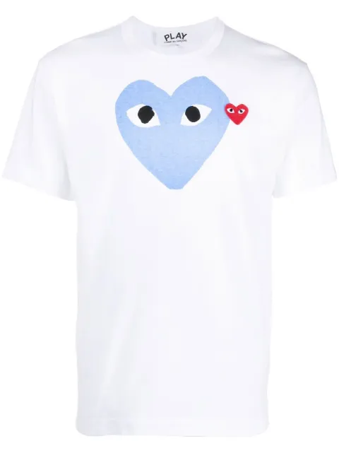 Comme Des Garçons Play heart print T-shirt White AZT106
