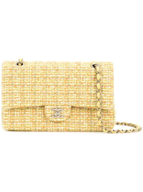 CHANEL Pre-Owned tweed shoulder bag Yellow 19999764