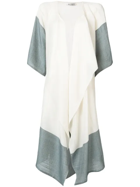 Denis Colomb bi-colour lightweight jacket White CHANDRACOAT