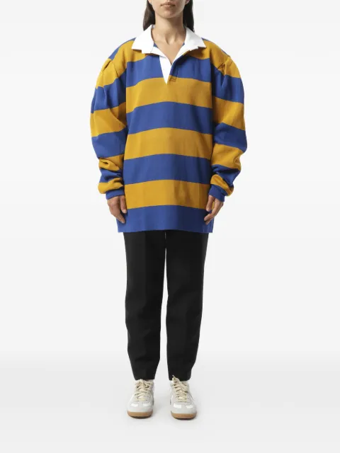 Marc Jacobs striped oversized polo shirt Blue K41786849