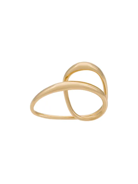Charlotte Chesnais Heart two-finger gold-plated ring Metallic 15BA002VER