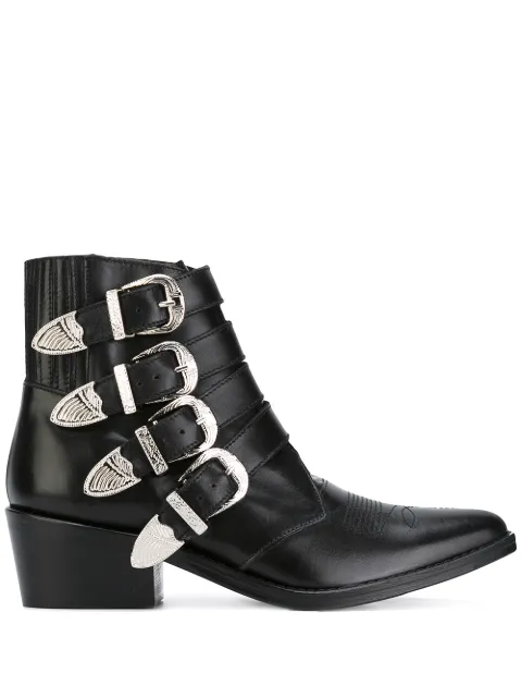 Toga Pulla multi straps boots Black FTGPWJ00609005