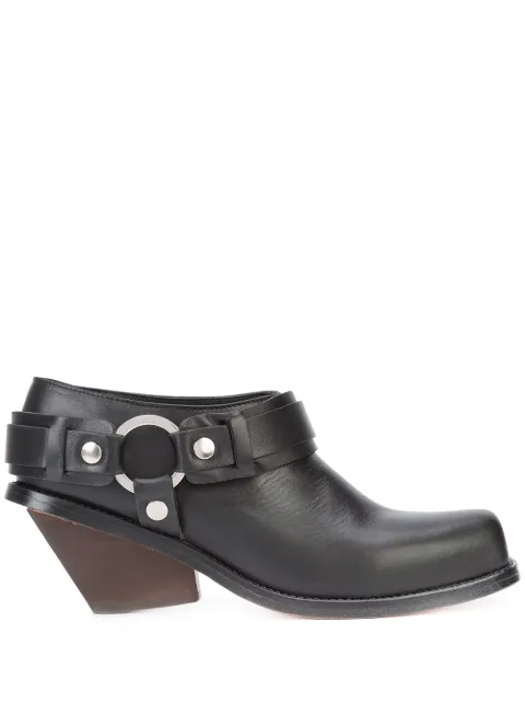 Wanda Nylon ring-embellished chunky-heel boots Black SS17501SABOTBLACK