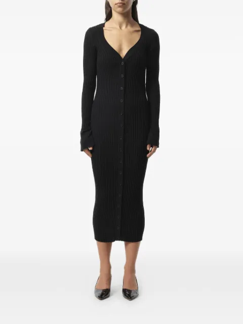 Givenchy ribbed wool cardi-coat Black 17U3801511