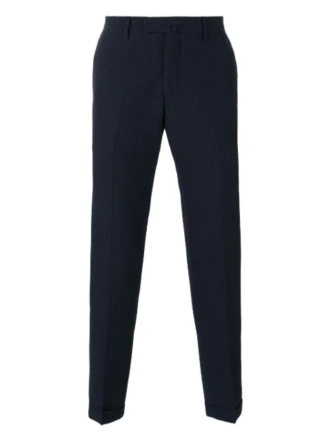 Briglia 1949 checked trousers Blue BG03S40012000011