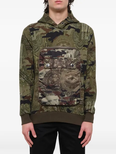 Givenchy camouflage hooded sweatshirt Green 17J7379761