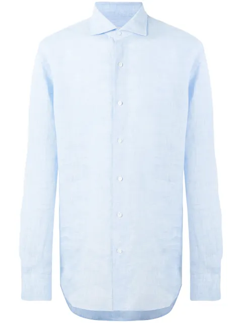 Alessandro Gherardi spread collar shirt Blue 1080