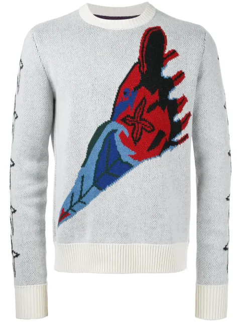 Takahiromiyashita The Soloist crew neck jumper White SK0003