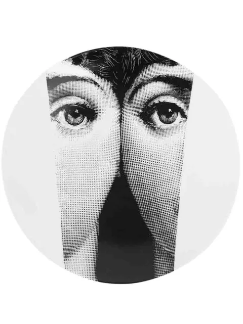 Fornasetti faces print plate White PTVX013