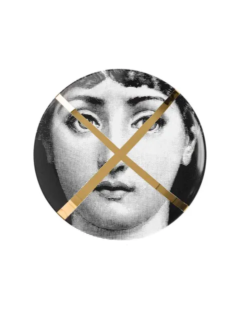 Fornasetti face print plate White PTVZ030