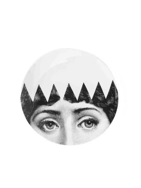 Fornasetti face print plate White PTVX062