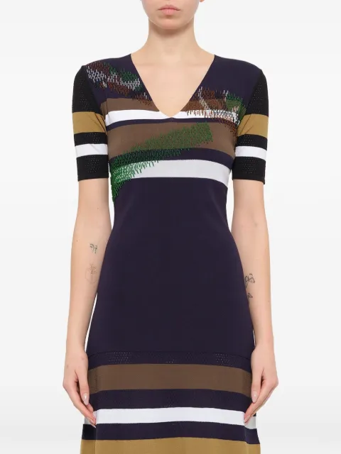 Kenzo striped midi dress Blue F751RO649805