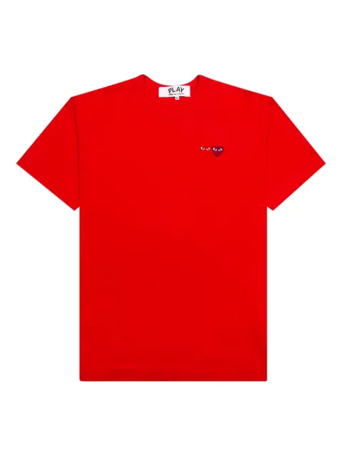 Comme Des Garçons Play embroidered logo T-shirt Red P1T226